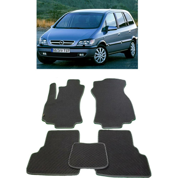 Ковры в салон автомобиля opel zafira а 1999 - 2005 Eva Smart 2053-A6B2-S