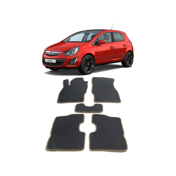 Ковры в салон автомобиля opel corsa d 2006 - 2014 Eva Smart 1638-A6B1-S