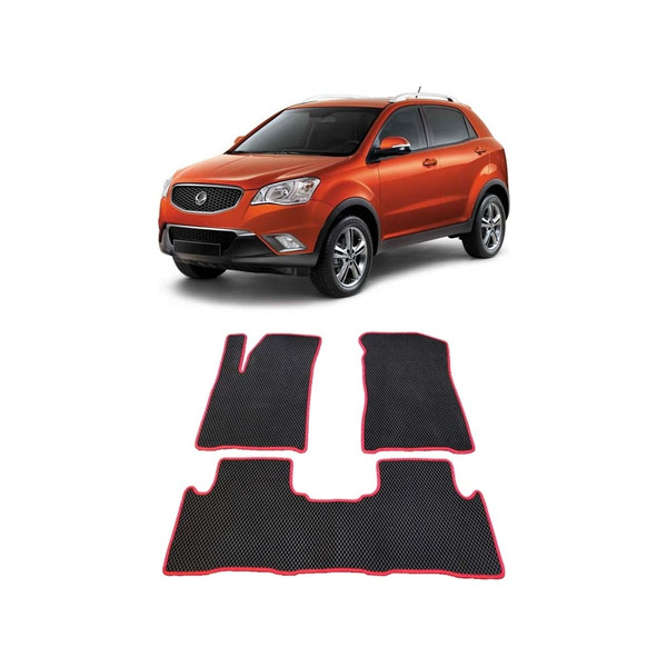 Ковры в салон автомобиля ssang yong actyon ii 2010 - Eva Smart 1742-B5A1-S
