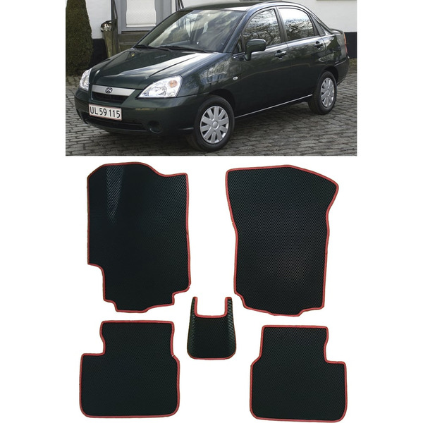 Ковры в салон автомобиля suzuki liana i 2001 - 2006 Eva Smart 3497-B1A1-S