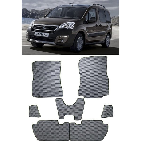 Ковры в салон автомобиля peugeot partner ii рестайлинг 2 2015 - Eva Smart 3346-A1A1-S