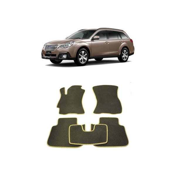 Ковры в салон автомобиля subaru outback iv 2009 - 2013 Eva Smart 1766-B1B2-S