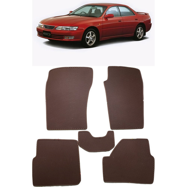 Ковры в салон автомобиля toyota carina ed (st-200) правый руль 1992 - 1997 Eva Smart 3269-A1B1-S