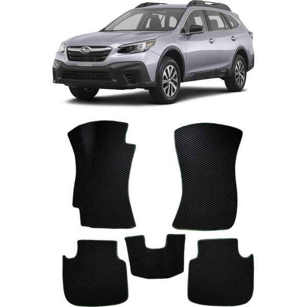 Ковры в салон автомобиля subaru outback v рестайлинг 2017 - 2021 Eva Smart 3202-B1A6-S
