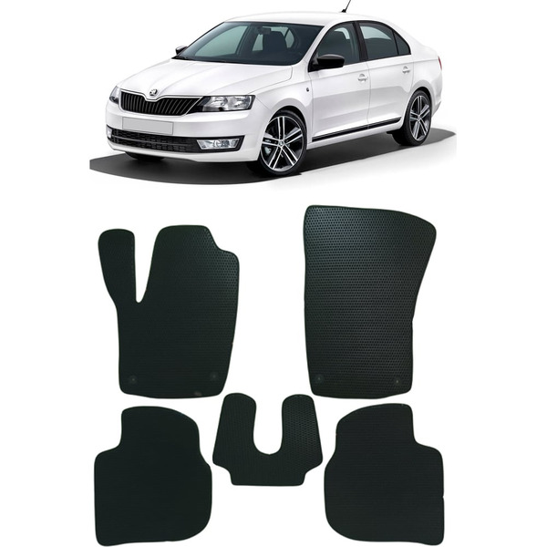 Ковры в салон автомобиля skoda rapid i 2012 - 2020 Eva Smart 1728-A6A1-S