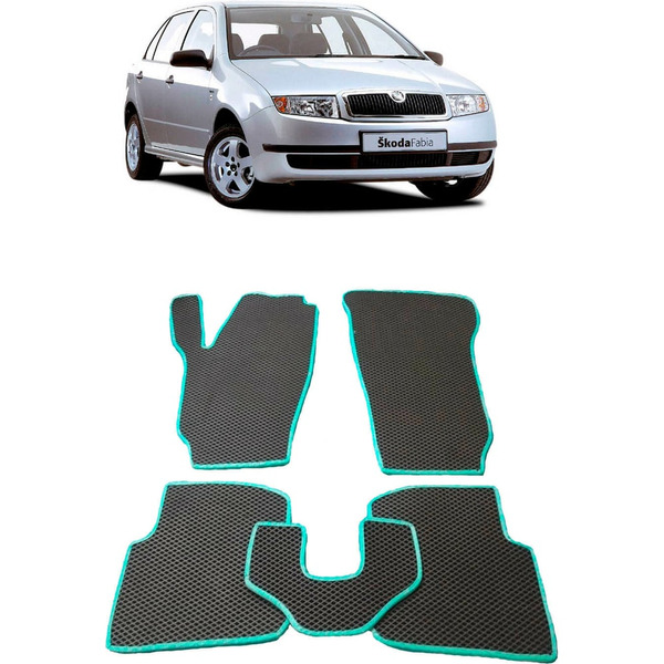 Ковры в салон автомобиля skoda fabia i 1999 - 2007 Eva Smart 2507-A1A1-S