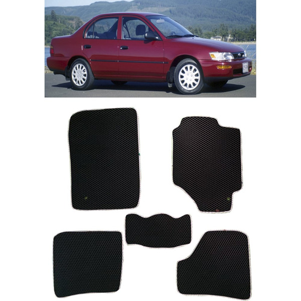Ковры в салон автомобиля toyota corolla vii (e100) правый руль 1991 - 2000 Eva Smart 3432-B1B1-S