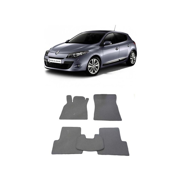 Ковры в салон автомобиля renault megane iii 5дв 2008 - 2016 Eva Smart 1700-B1B2-S