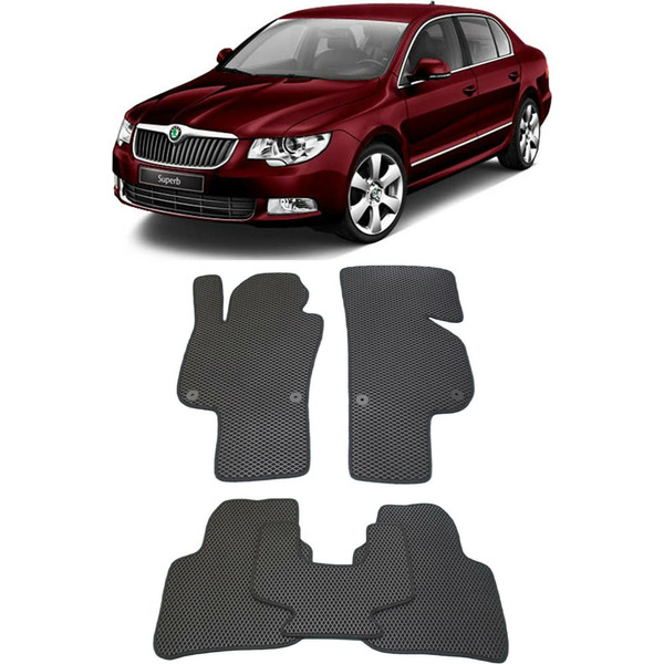 Ковры в салон автомобиля skoda superb ii 2008 - 2015 Eva Smart 1731-A6B5-S