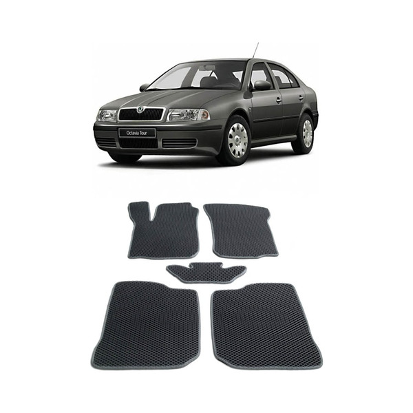 Ковры в салон автомобиля skoda octavia tour 1997 - 2010 Eva Smart 1726-A1B2-S