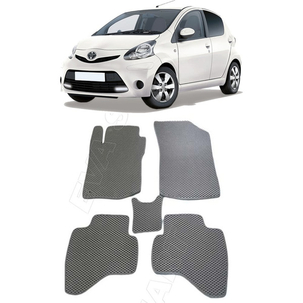 Ковры в салон автомобиля toyota aygo i 2005 - 2014 Eva Smart 3014-A1A1-S