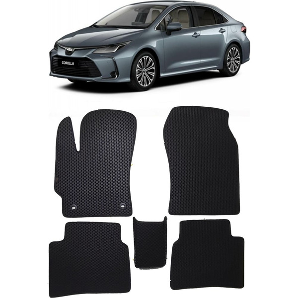 Ковры в салон автомобиля toyota corolla xii (e210) 2018 - Eva Smart 3081-B5A7-S