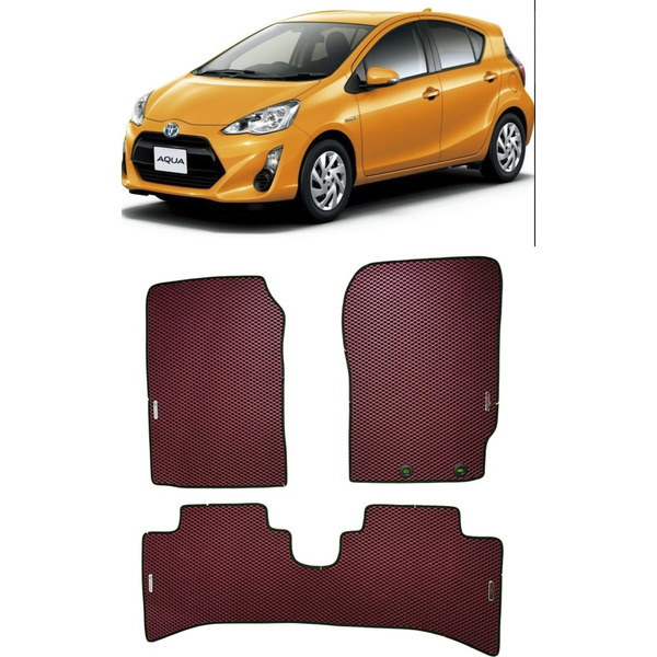 Ковры в салон автомобиля toyota aqua i правый руль рестайлинг 2014 - 2021 Eva Smart 3577-A6B1-S