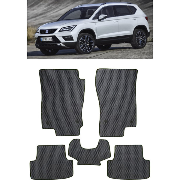 Ковры в салон автомобиля seat ateca i 2016 – 2020 Eva Smart 3556-A6A6-S