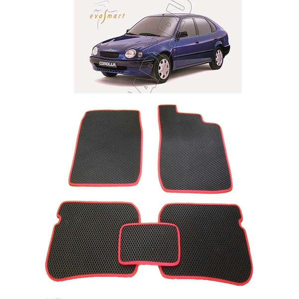 Ковры в салон автомобиля toyota corolla (e110) правый руль 1997 - 2000 Eva Smart 2222-A6A6-S