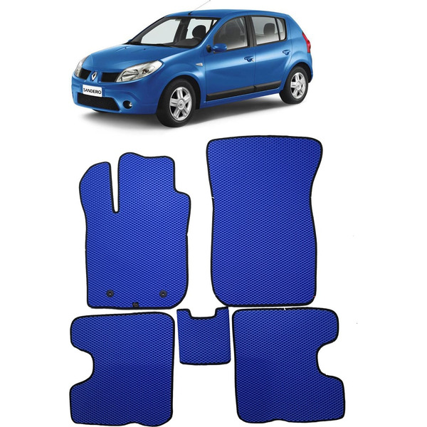 Ковры в салон автомобиля renault sandero i 2009 - 2014 Eva Smart 1702-B1A1-S