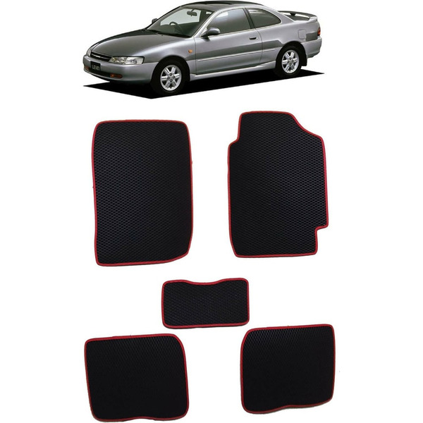 Ковры в салон автомобиля toyota corolla levin (e100) правый руль 1991 - 1997 Eva Smart 2142-A1B5-S