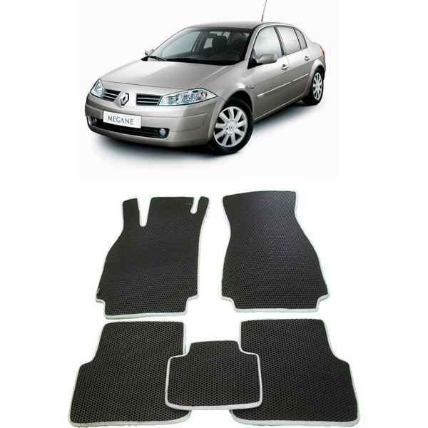 Ковры в салон автомобиля renault megane ii 2002 - 2009 Eva Smart 1701-B5A1-S