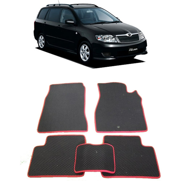 Ковры в салон автомобиля toyota corolla fielder (nze 124) правый руль 2000 - 2006 Eva Smart 2392-B1A7-S