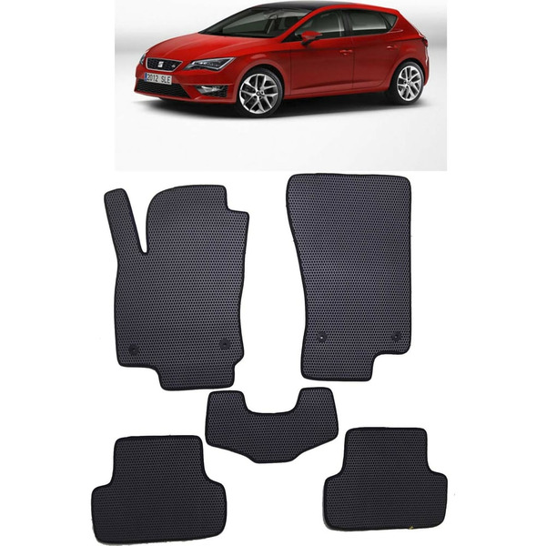 Ковры в салон автомобиля seat leon iii 2012 - 2020 Eva Smart 2445-A6B1-S