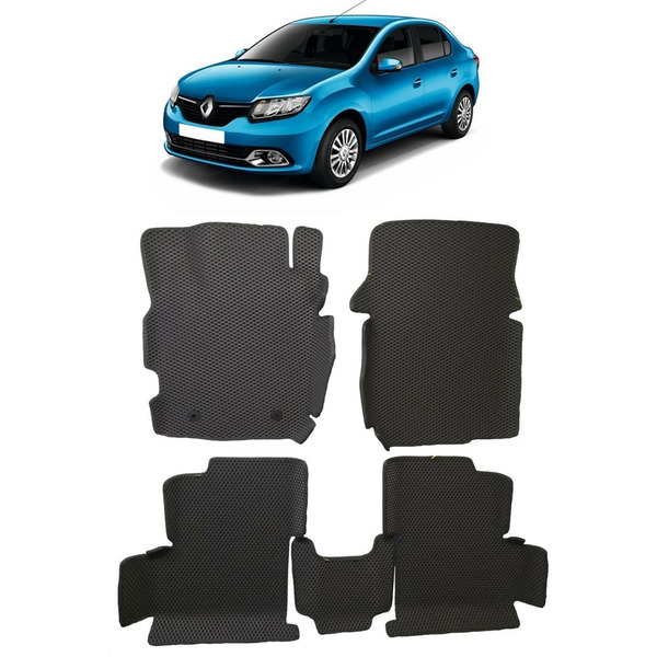 Ковры в салон автомобиля renault logan ii вариант макси 3d 2012 - Eva Smart 3067-A6B1-S
