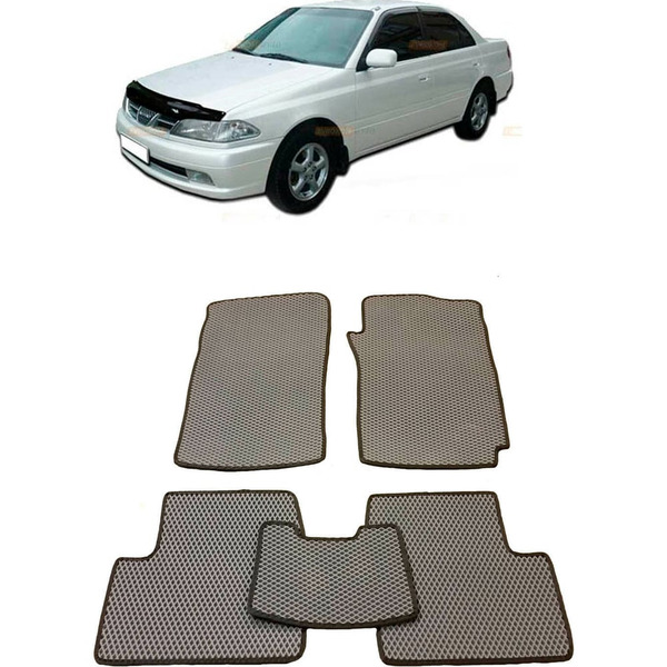 Ковры в салон автомобиля toyota carina (t210) правый руль 1996 - 2001 Eva Smart 1799-B5A7-S