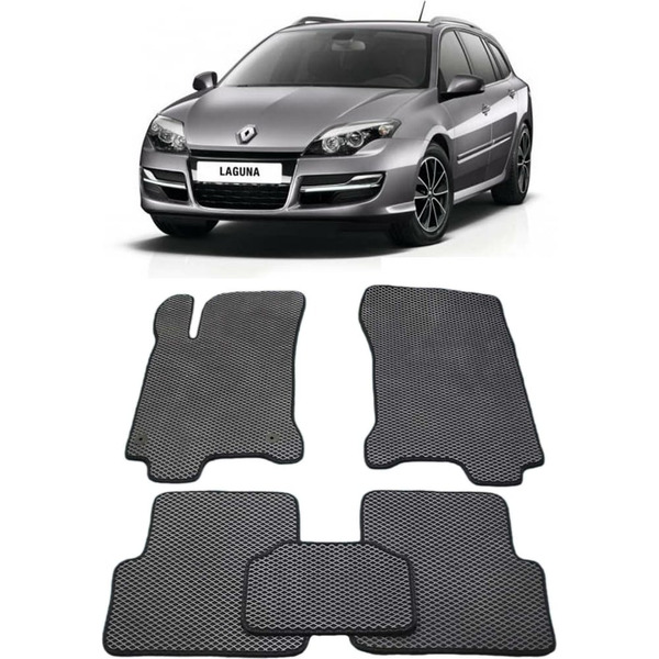 Ковры в салон автомобиля renault laguna iii 2007 - 2015 Eva Smart 1695-B5A1-S
