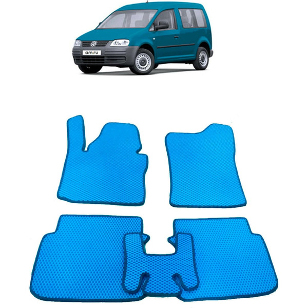 Ковры в салон автомобиля volkswagen caddy iv минивэн 2015 - 2020 Eva Smart 2404-A1A7-S
