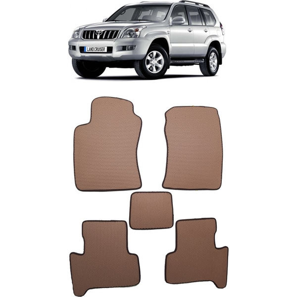 Ковры в салон автомобиля toyota land cruiser prado 120 2002 - 2009 Eva Smart 1818-B1A7-S