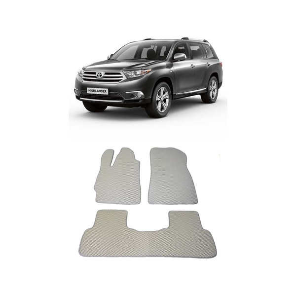 Ковры в салон автомобиля toyota highlander ii (u40) 5мест 2007 - 2013 Eva Smart 1811-A6B2-S