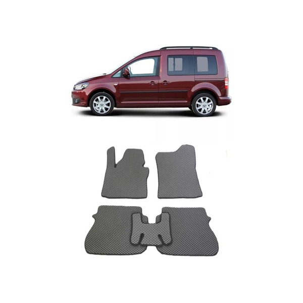 Ковры в салон автомобиля volkswagen caddy iii минивэн 2004 - 2015 Eva Smart 2340-B5A6-S
