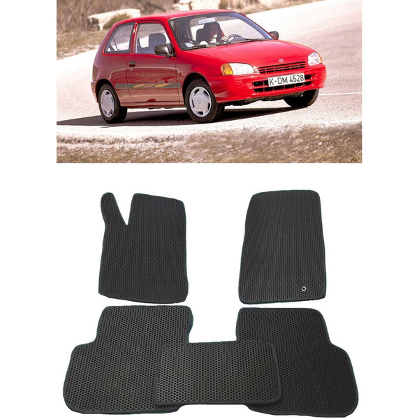 Ковры в салон автомобиля toyota starlet правый руль 3дв 1996 - 1998 Eva Smart 2536-A1A6-S