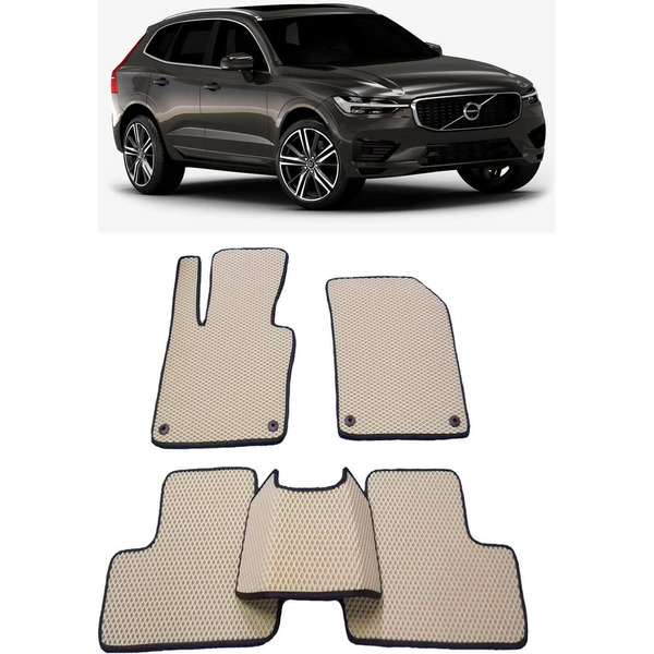 Ковры в салон автомобиля volvo xc60 ii 2017 - Eva Smart 2548-B1B5-S
