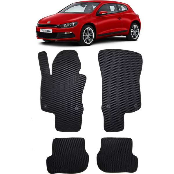 Ковры в салон автомобиля volkswagen scirocco 2008 - 2014 Eva Smart 2172-B1B5-S