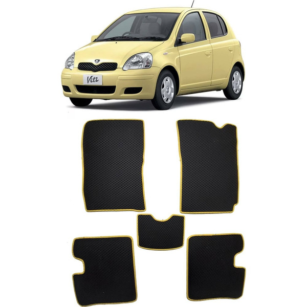 Ковры в салон автомобиля toyota vitz правый руль 1999 – 2005 Eva Smart 2851-A1B1-S