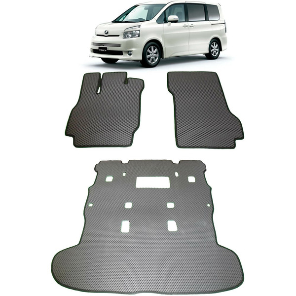 Ковры в салон автомобиля toyota voxy r70 правый руль 8мест 2007 - 2010 Eva Smart 2667-A1A1-S