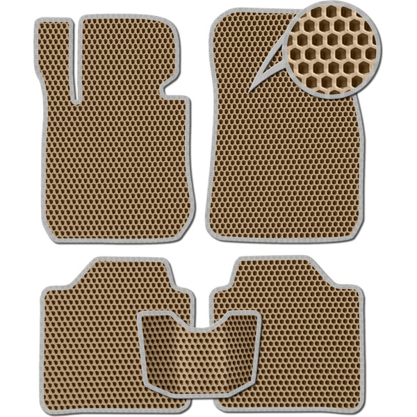 Ковры в салон автомобиля volkswagen sharan i рестайлинг 2000 - 2003 Eva Smart 3702-A1B1-S