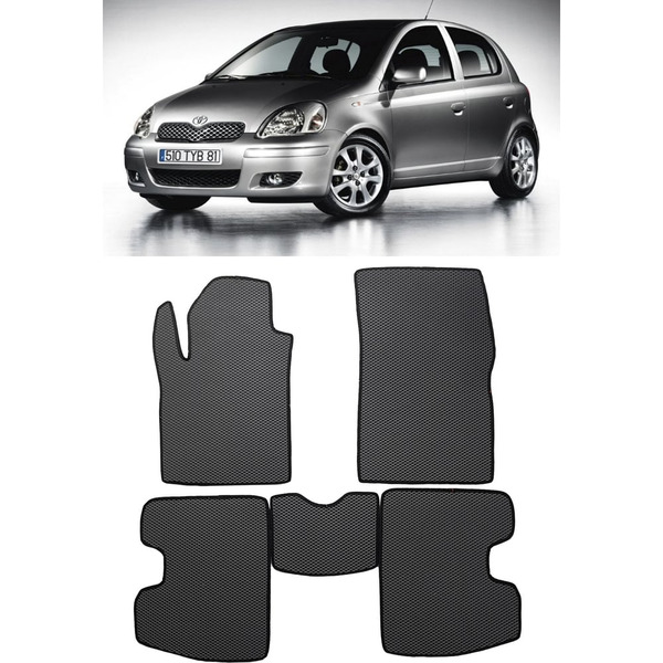 Ковры в салон автомобиля toyota yaris i рестайлинг 2003 - 2005 Eva Smart 3293-A1A1-S