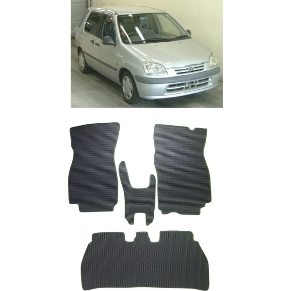 Ковры в салон автомобиля toyota raum i правый руль 1997 - 2003 Eva Smart 3615-A6B5-S