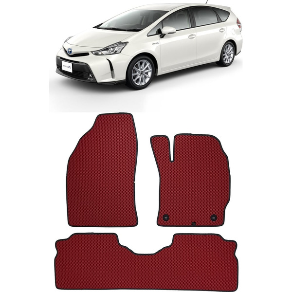 Ковры в салон автомобиля toyota prius alpha (zvw40) правый руль рестайлинг 5мест 2014 - Eva Smart 3094-B5B2-S