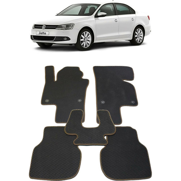 Ковры в салон автомобиля volkswagen jetta vi 2010 - 2018 Eva Smart 1871-B5B5-S