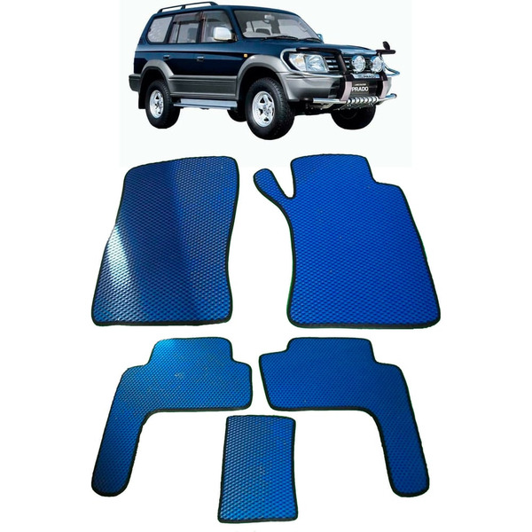 Ковры в салон автомобиля toyota land cruiser prado 95 правый руль 1996 - 2002 Eva Smart 2414-A1B1-S