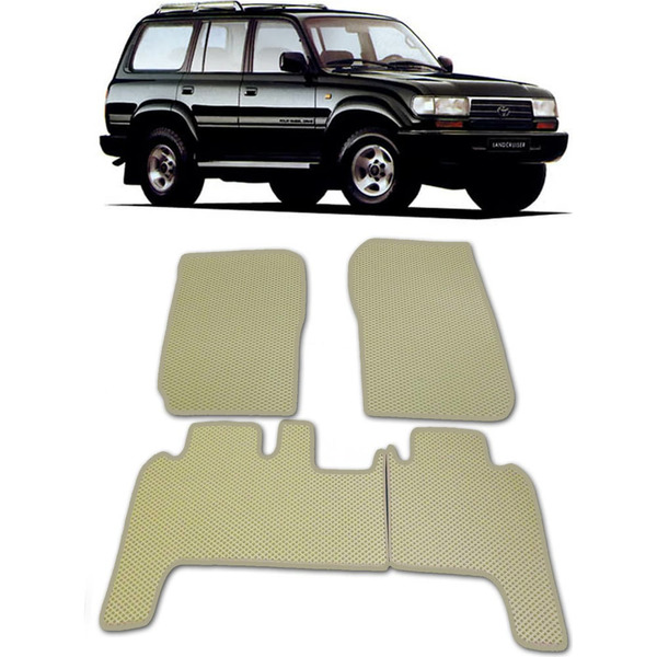 Ковры в салон автомобиля toyota land cruiser 80 1989 - 1997 Eva Smart 1815-A1A7-S
