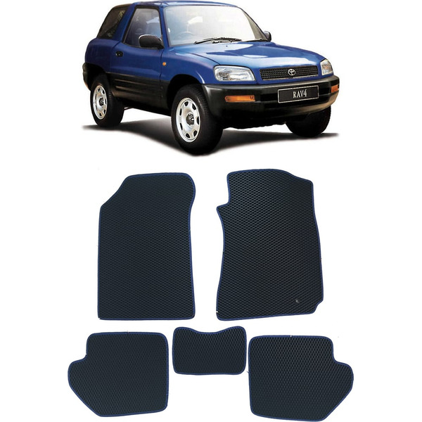 Ковры в салон автомобиля toyota rav 4 i правый руль 3дв 1994 - 2000 Eva Smart 2546-A1B2-S