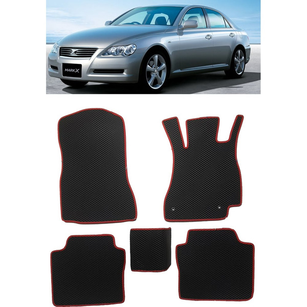 Ковры в салон автомобиля toyota mark x (x120) правый руль 2004 - 2009 Eva Smart 3380-B1B5-S