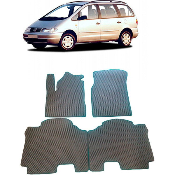 Ковры в салон автомобиля volkswagen sharan 1995 - 2000 Eva Smart 2037-B1A1-S