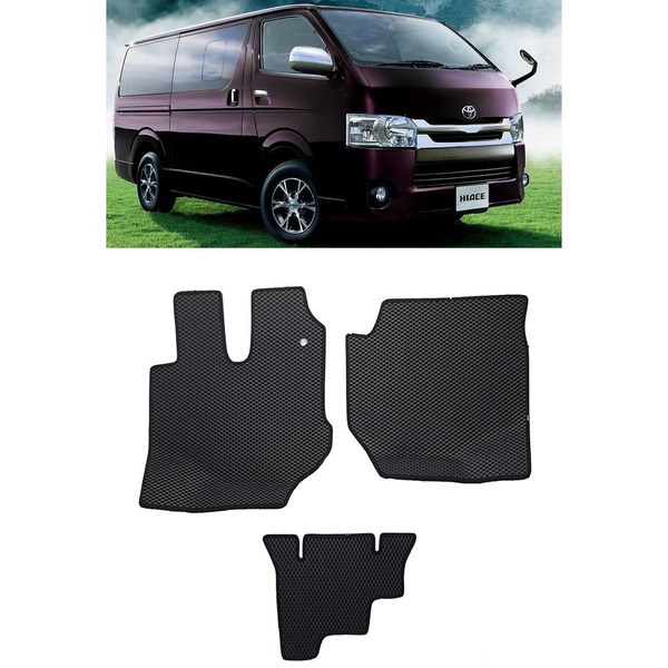 Ковры в салон автомобиля toyota hiace h200 рестайлинг 2010 - Eva Smart 3366-A6B2-S