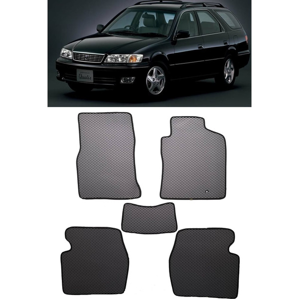 Ковры в салон автомобиля toyota mark ii qualis viii (x100) правый руль универсал 1996 - 2002 Eva Smart 2797-B1B5-S