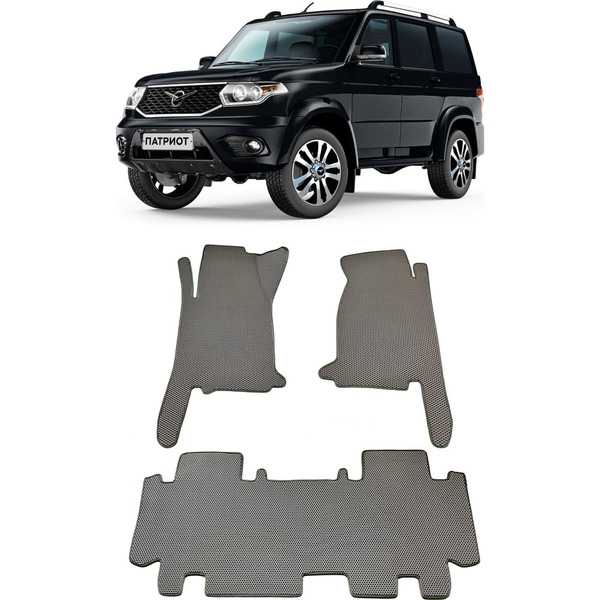 Ковры в салон автомобиля uaz patriot (люкс) 2014 - Eva Smart 1937-B1B2-S