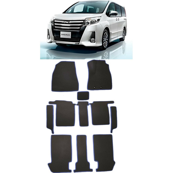 Ковры в салон автомобиля toyota noah iii (r80) правый руль минивэн 6мест 2014 - Eva Smart 3148-B1A7-S